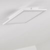 Salmi Deckenpanel LED Aluminium, Weiß, 1-flammig