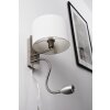 Trio Leuchten HOTEL Wandleuchte LED Chrom, Nickel-Matt, 2-flammig