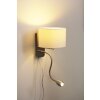 Trio Leuchten HOTEL Wandleuchte LED Chrom, Nickel-Matt, 2-flammig