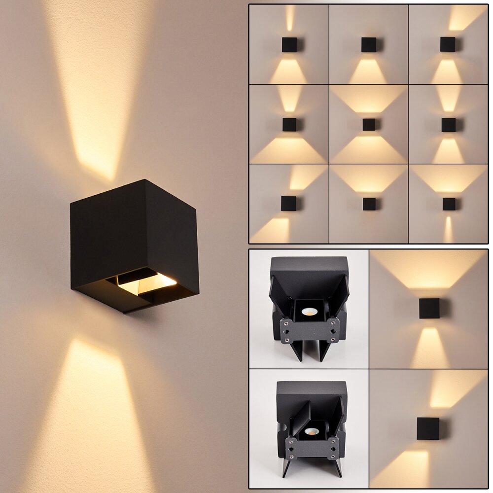 Fauderup Außenwandleuchte LED Anthrazit, 2-flammig main product photo