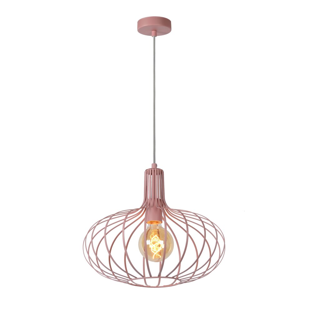 Lucide MERLINA Pendelleuchte Rosa, 1-flammig