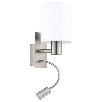 Eglo PASTERI Wandleuchte LED Nickel-Matt, 2-flammig