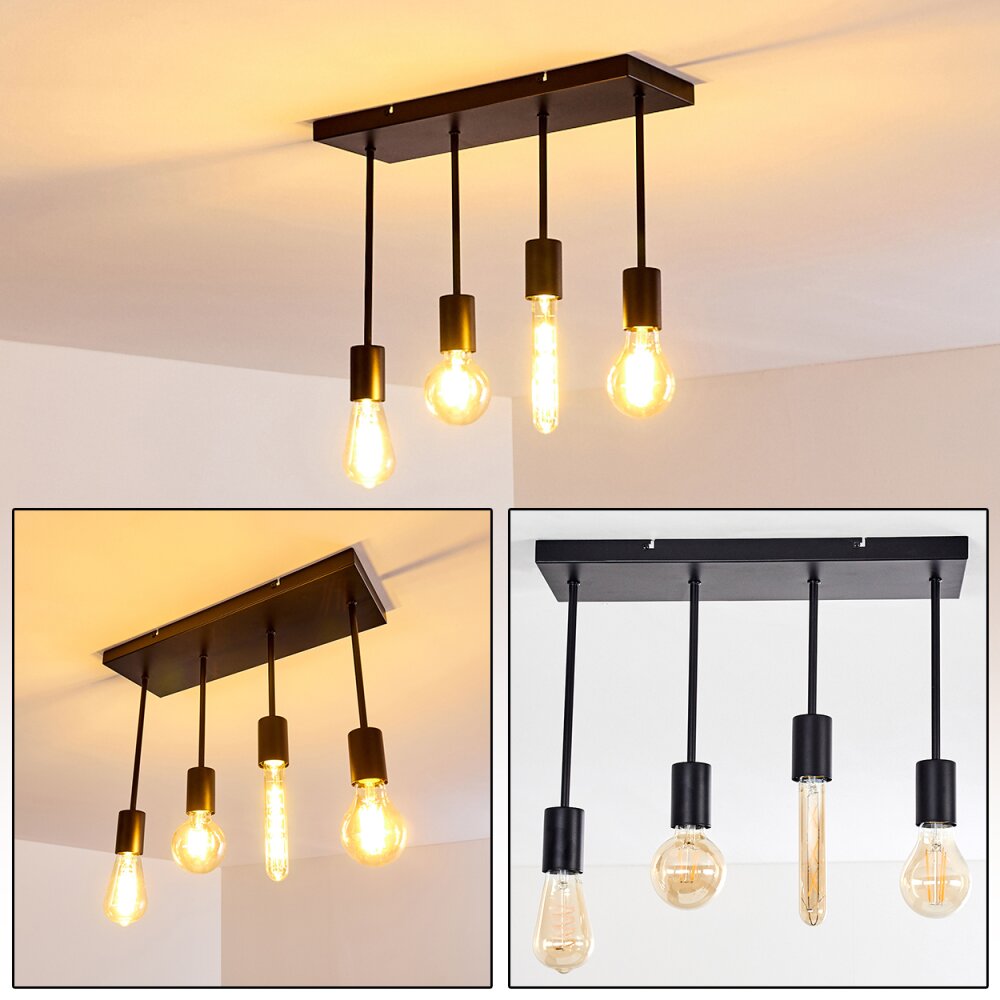 Fabius Deckenleuchte Schwarz, 1-flammig main product photo