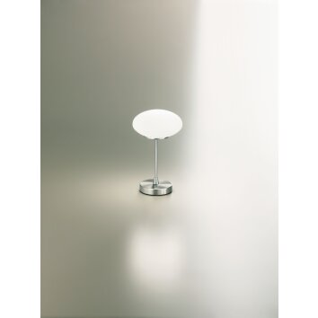 Fabas Luce Jap Tischleuchte LED Nickel-Matt, 1-flammig Fabas Luce Jap Tischleuchte LED Nickel-Matt, 1-flammig