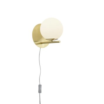 Trio Leuchten PURE Wandleuchte Messing, 1-flammig