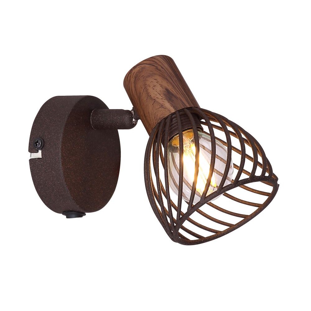 Globo ISABELLE Strahler Rostfarben, 1-flammig main product photo
