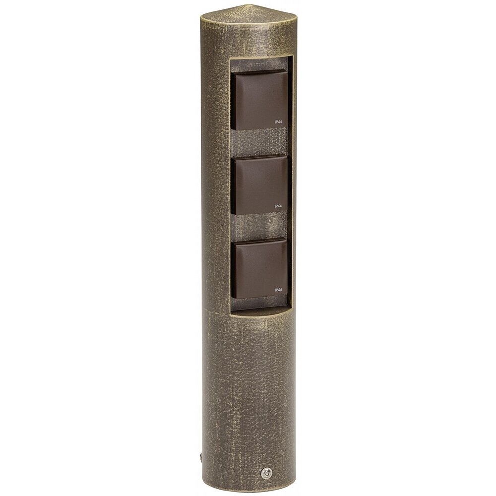 Albert Leuchten 102 Steckdosensäule Braun, Messing main product photo