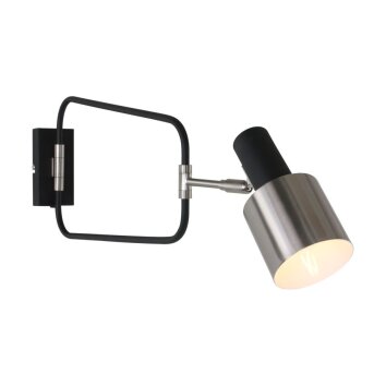 Steinhauer Fjorgard Wandleuchte Schwarz, 1-flammig Steinhauer Fjorgard Wandleuchte Schwarz, 1-flammig