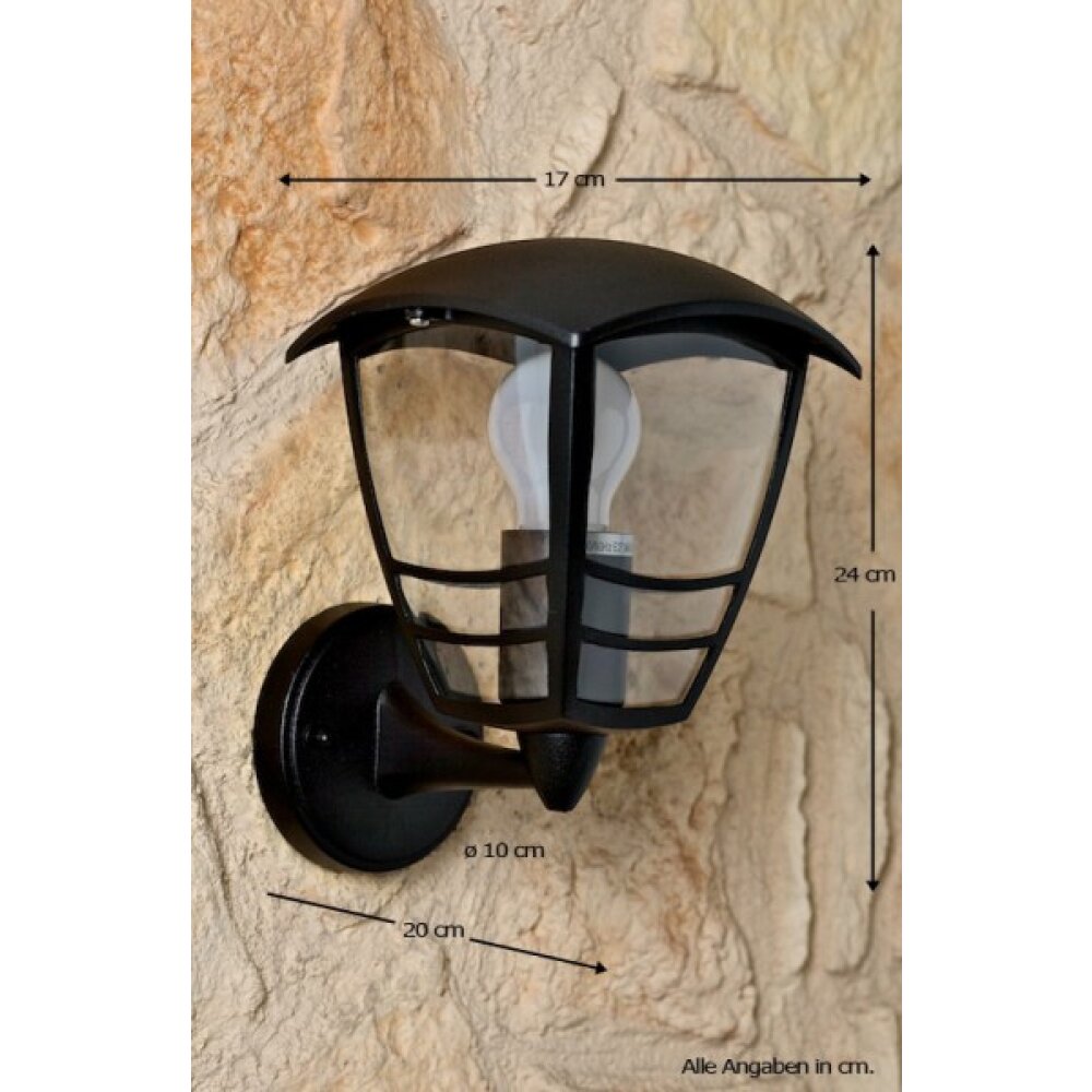 Philips myGarden CREEK Wandleuchte Schwarz, Transparent, Klar, Weiß, 1-flammig main product photo