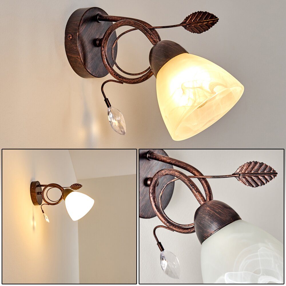Peccia Wandleuchte Rostfarben, 1-flammig main product photo