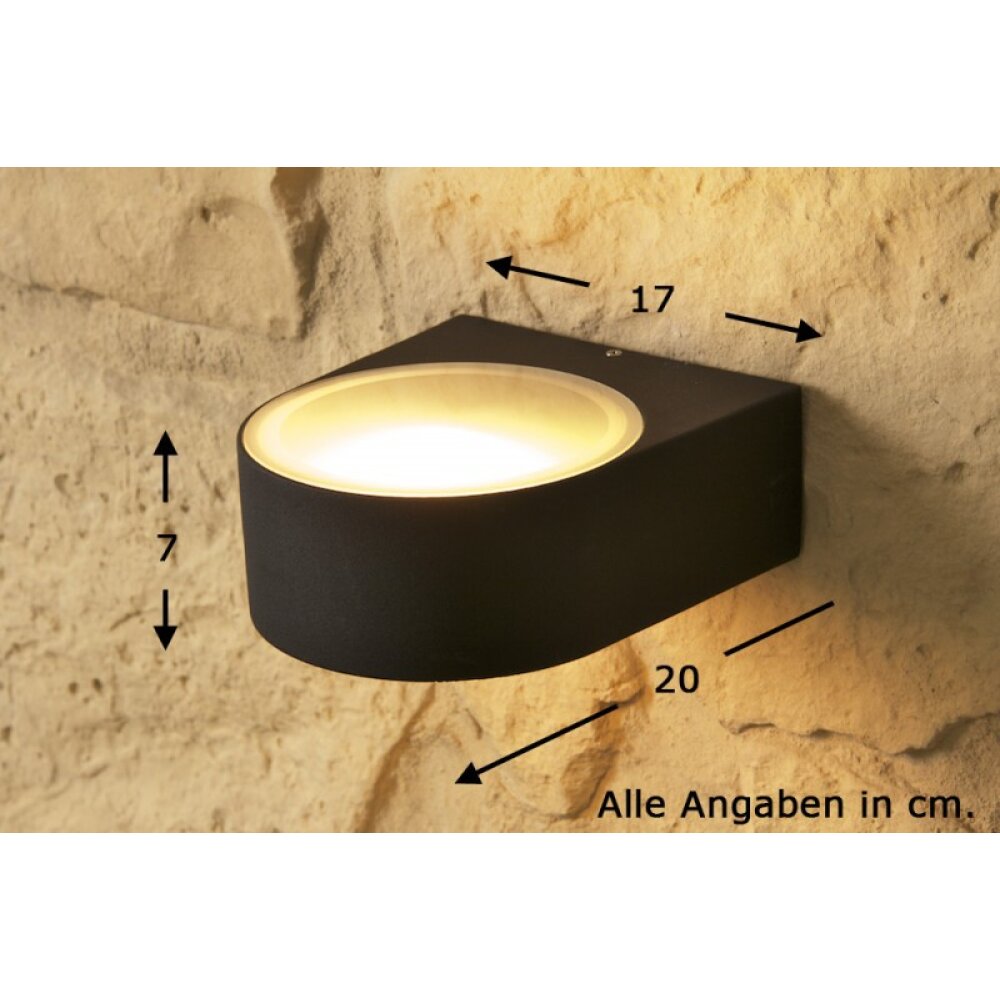 Brilliant Tyler Außenwandleuchte Schwarz, 1-flammig main product photo