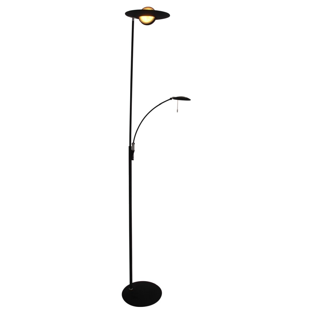 Steinhauer Zenith Deckenfluter LED Schwarz, 2-flammig main product photo