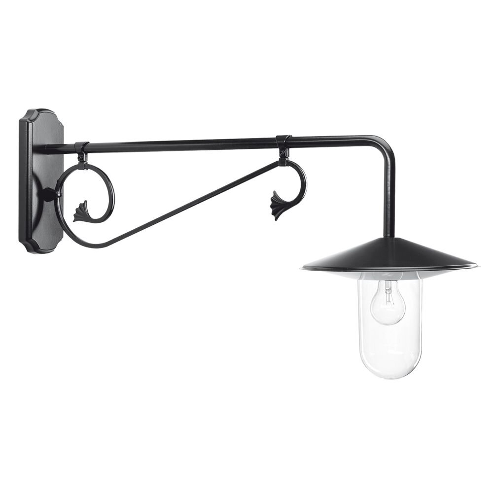 KS Verlichting Louvre Wandleuchte Schwarz, 1-flammig main product photo
