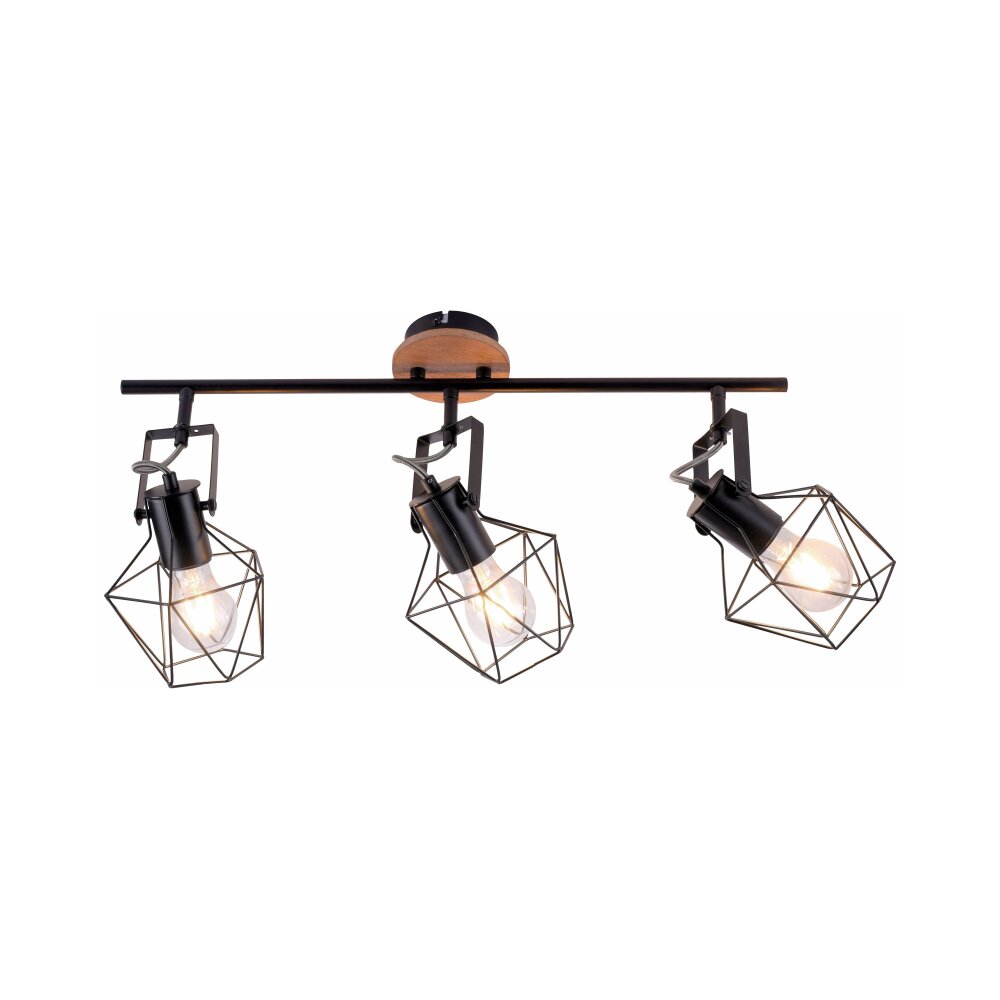 Leuchten Direkt JARO Deckenleuchte Holz hell, 3-flammig main product photo