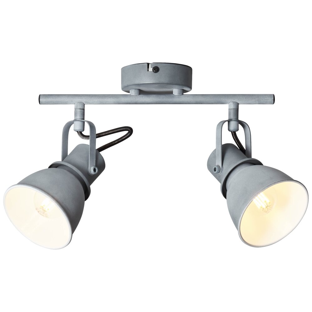 Brilliant Bogart Spotrohr Grau, 2-flammig main product photo