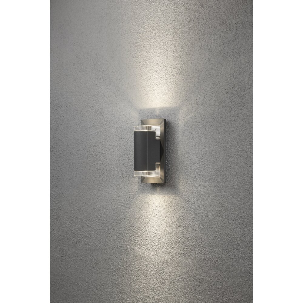 Konstsmide Potenza Wandleuchte LED Anthrazit, 2-flammig main product photo