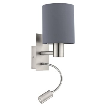 Eglo PASTERI Wandleuchte LED Nickel-Matt, 2-flammig