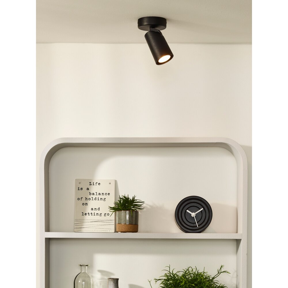 Lucide XYRUS Deckenspot LED Schwarz, 1-flammig
