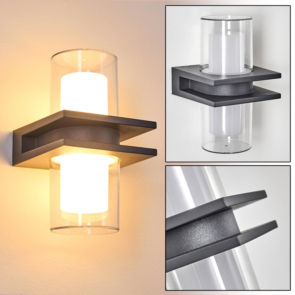 Kekenis Außenwandleuchte LED Anthrazit, 1-flammig main product photo
