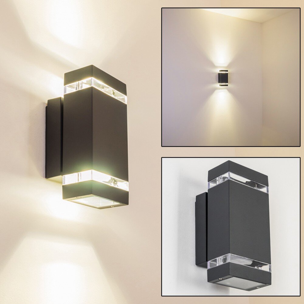 Lutak Außenwandleuchte LED Anthrazit, 2-flammig main product photo