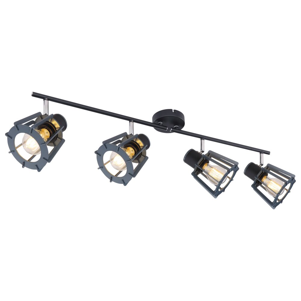 Globo MAHA Strahler Schwarz, 4-flammig main product photo