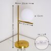 Hogatza Tischleuchte Messing, 1-flammig