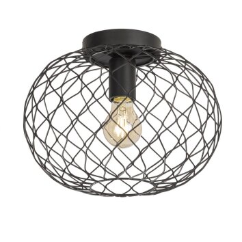 Fischer & Honsel living Justin Deckenleuchte Schwarz, 1-flammig Fischer & Honsel living Justin Deckenleuchte Schwarz, 1-flammig