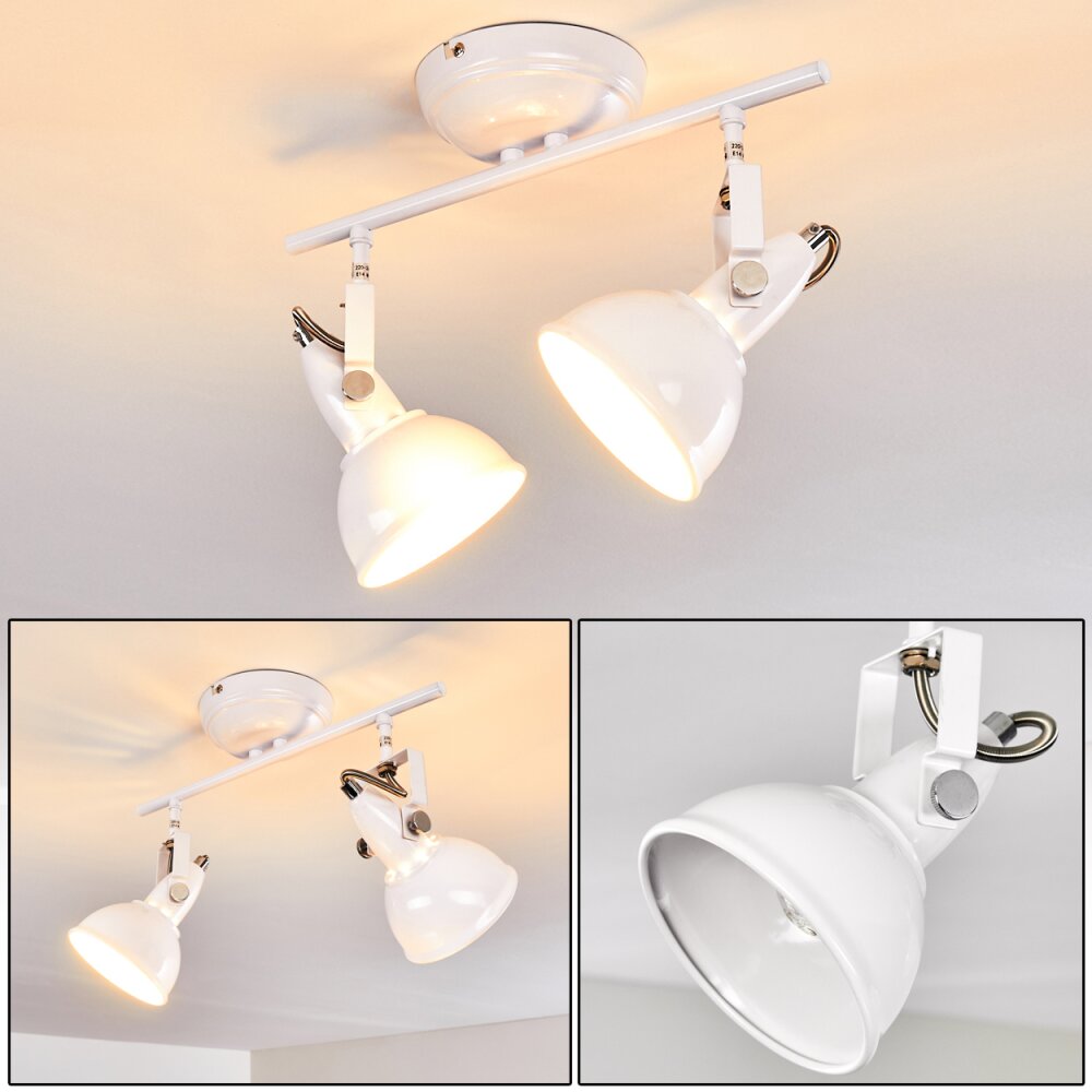 Tina Deckenleuchte Weiß, 2-flammig main product photo