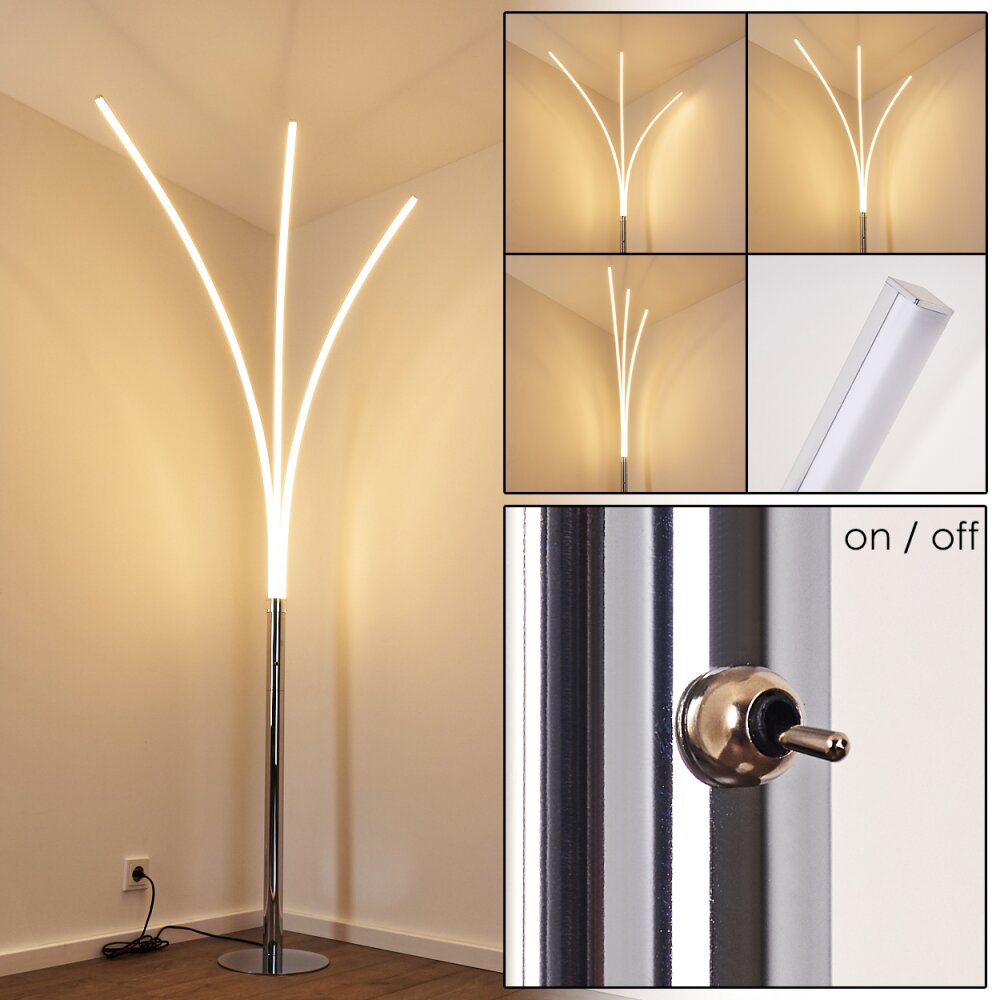 Horpmaal Bogenleuchte LED Chrom, 3-flammig main product photo
