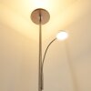 Veteli Deckenfluter LED Chrom, Nickel-Matt, 2-flammig