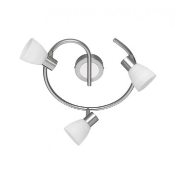 Trio Leuchten CARICO Wandleuchte LED Nickel-Matt, 3-flammig