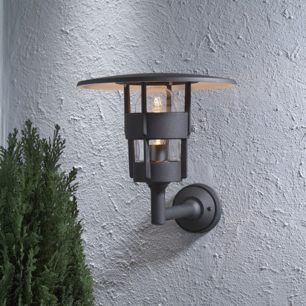 Konstsmide Freja Wandleuchte Schwarz, 1-flammig main product photo