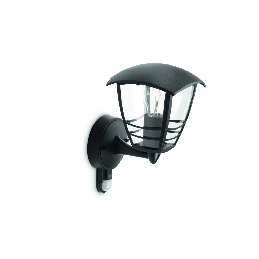 Philips myGarden CREEK Außenwandleuchte Schwarz, Transparent, Klar, 1-flammig, Bewegungsmelder main product photo