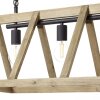 Brilliant Matrix Wood Pendelleuchte Holz hell, 4-flammig