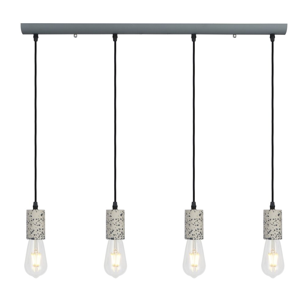 Globo FLECKI Hängeleuchte Grau, 4-flammig main product photo