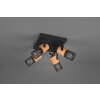 Trio Tosh Strahler LED Schwarz, 4-flammig