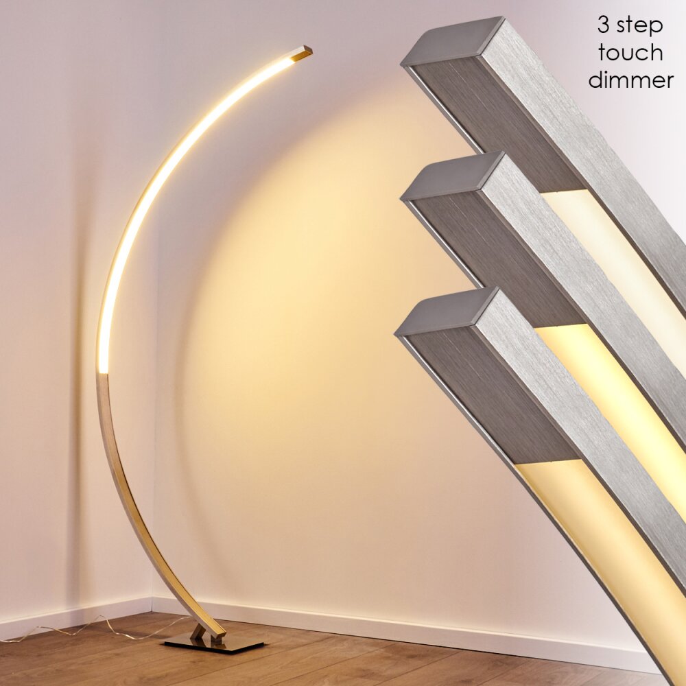 Ruswil Bogenlampe LED Nickel-Matt, 1-flammig main product photo