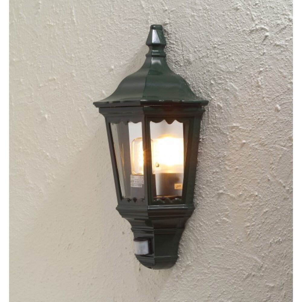 Konstsmide Firenze Außenwandleuchte Grün, 1-flammig, Bewegungsmelder main product photo