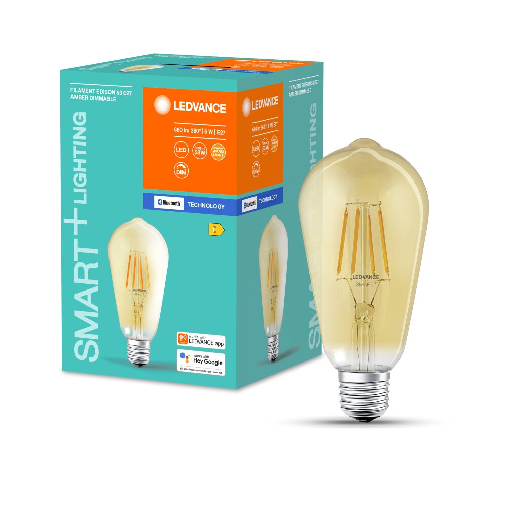 LEDVANCE SMART+ LED E27 6 Watt 2500 Kelvin 680 Lumen main product photo