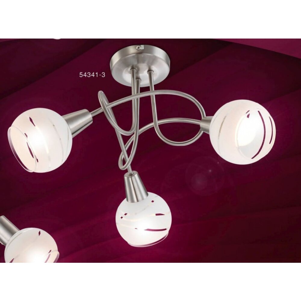 Globo ELLIOTT Deckenleuchte Nickel-Matt, 3-flammig main product photo