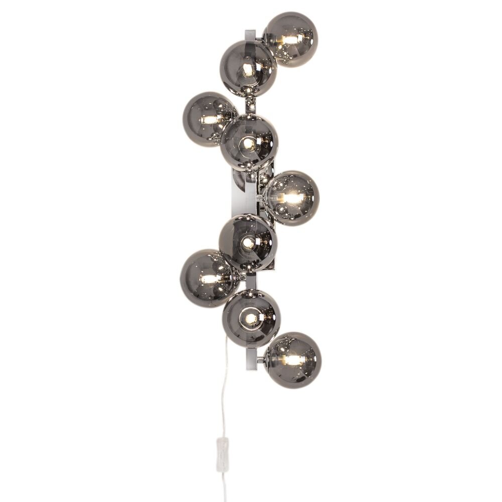 By Rydens Splendor Wandleuchte Chrom, Grau, 9-flammig main product photo