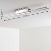 Tampere Deckenleuchte LED Nickel-Matt, 4-flammig