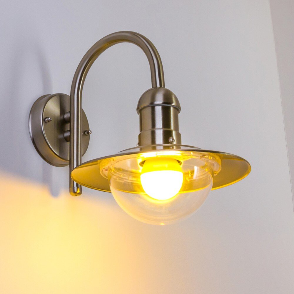Elima Außenwandleuchte Edelstahl, 1-flammig main product photo