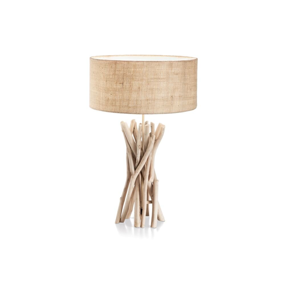Ideal Lux DRIFTWOOD Tischleuchte Holz hell, 1-flammig main product photo