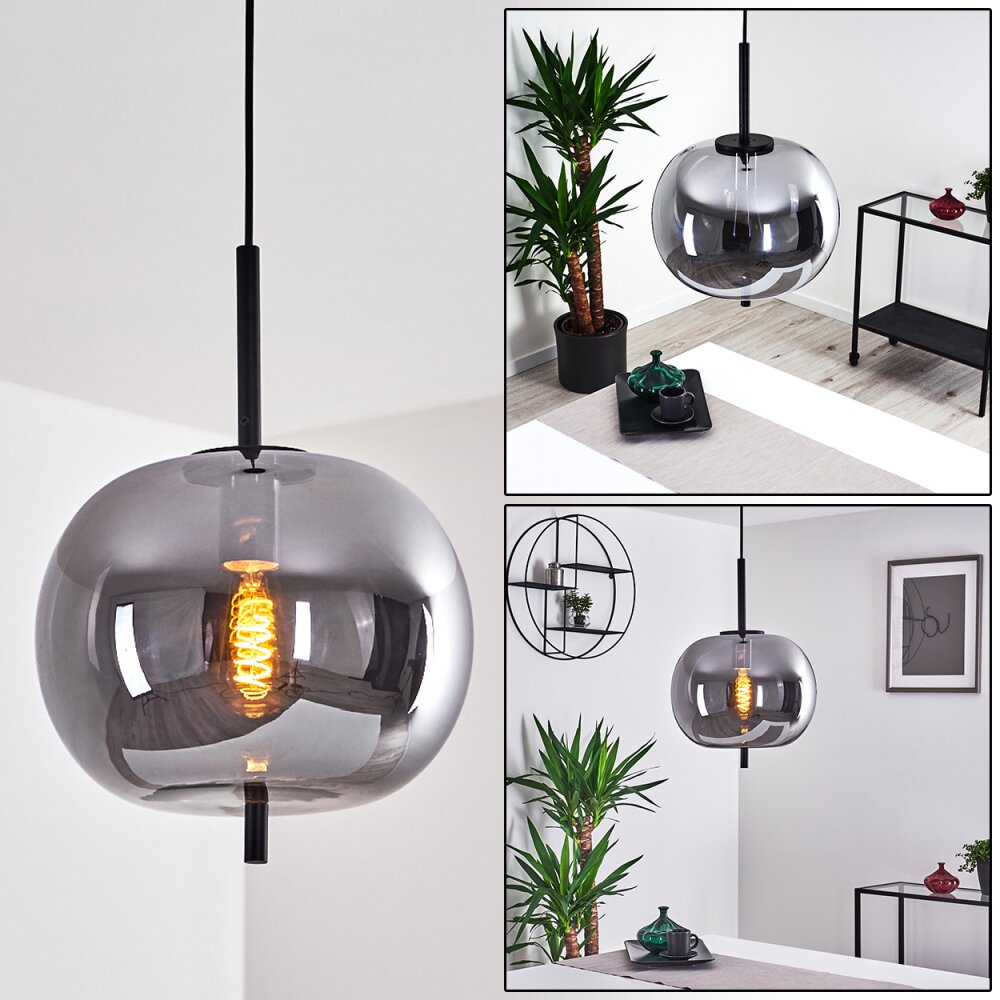 Verbania Hängeleuchte Schwarz, 1-flammig main product photo