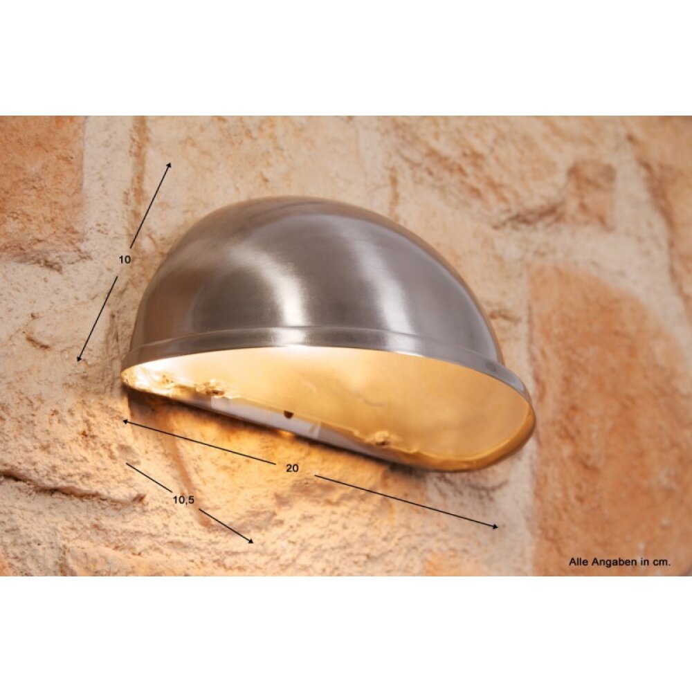 Konstsmide TORINO Wandleuchte Grau, 1-flammig main product photo