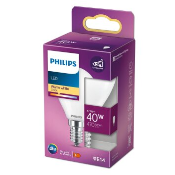 Philips LED E14 4,3 Watt 2700 Kelvin 470 Lumen