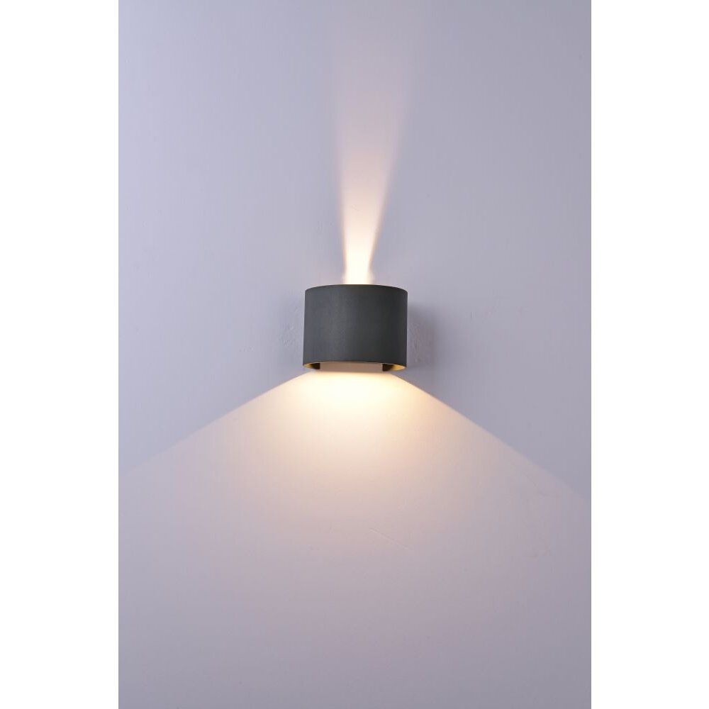Mantra DAVOS Außenwandleuchte LED Grau, 1-flammig main product photo