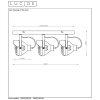 Lucide CICLETA Deckenstrahler Schwarz, 3-flammig