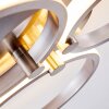 Volonne Deckenleuchte LED Edelstahl, Silber, 3-flammig